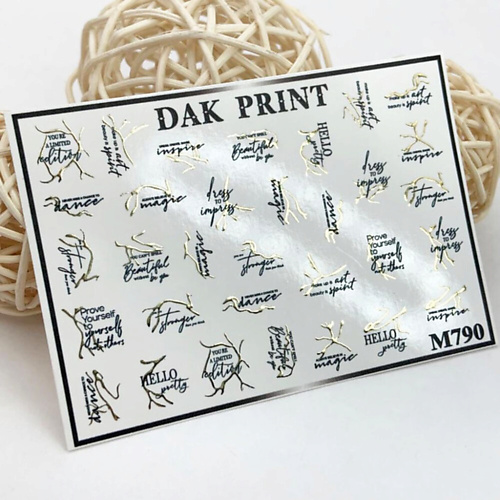 Для ногтей DAK PRINT Слайдер-дизайн для ногтей M790