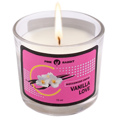PINK RABBIT Массажная свеча  Vanilla love 70 pink rabbit массажная свеча vanilla love 70