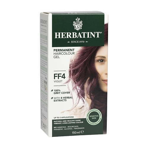 HERBATINT Гель-краска  для волос гель краска для волос herbatint стойкая без аммиака тон ff2 малиновый красный 150 мл