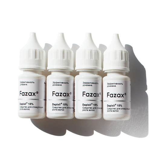FAZAX Средство для стимуляции роста волос Depixil 15%  Набор 4х8 мл 32.0 evercell набор для ухода за кожей блэк с эпидермальным фактором роста