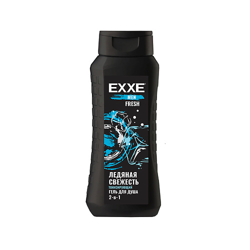EXXE Гель для душа 2 в 1 Men Fresh Ледяная свежесть 400 exxe дезодорант спрей fresh ледяная свежесть 48 часов 150