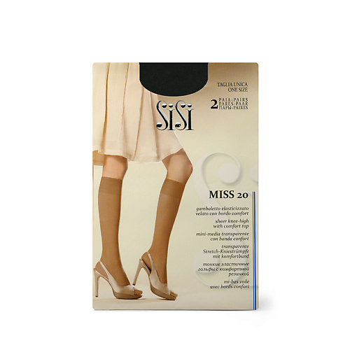 SISI Гольфы женские MISS 20 - 2 пары sisi носки женские miss 20 2 пары