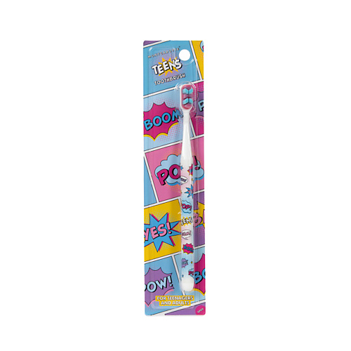 MONTCAROTTE Зубная щетка мягкая для детей с 7 лет TEENS montcarotte зубная паста маркер с индикатором зубного налета teens grape boom 30