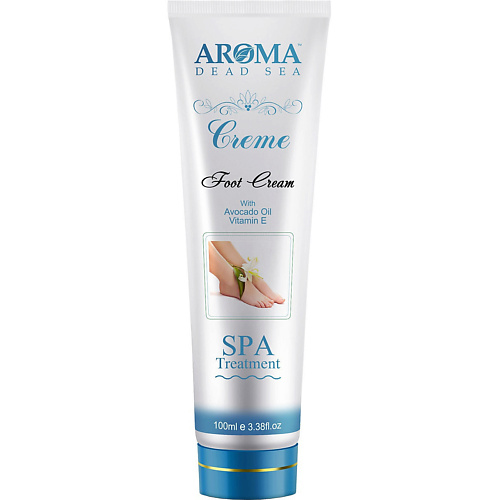 AROMA DEAD SEA Крем для ног с маслом авокадо, алоэ вера и витамином Е 100