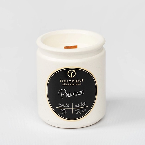 Свеча TRESORIQUE Свеча ароматическая Provence лаванда, полевые травы свеча tresorique свеча ароматическая provence лаванда полевые травы