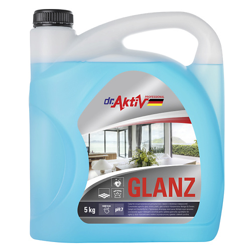 DR.AKTIV PROFESSIONAL Средство для мытья окон, зеркал и стеклянных поверхностей GLANZ 5000.0 dafor средство для чистки мебельных тканей 5000