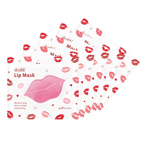 Маска для губ SKAILIE Коллагеновая маска для губ, патчи для губ маски для губ lili margo маска для губ питательная увеличивающая объём kiss it better