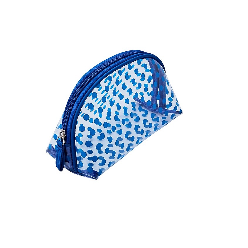 Изображение товара DEWAL BEAUTY Косметичка серия "Горох", синяя