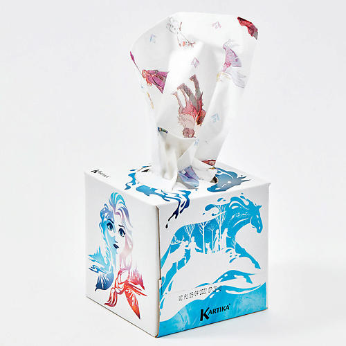 Салфетки для тела KARTIKA Салфетки бумажные косметические 3 слоя Ледяной Конь Frozen