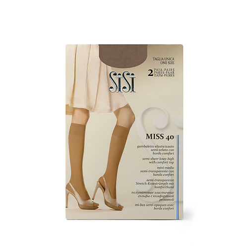 SISI Гольфы женские MISS 40 - 2 пары гольфы эласма компресс женские арт с 501 1кл темно беж р 3 2шт