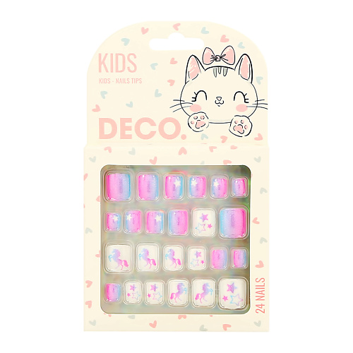 фото Deco. набор детских накладных ногтей kids mystery