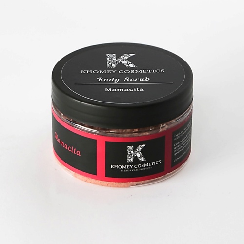 фото Khomey cosmetics кремовый скраб для тела с ши и какао mamacita с ароматом шоколада