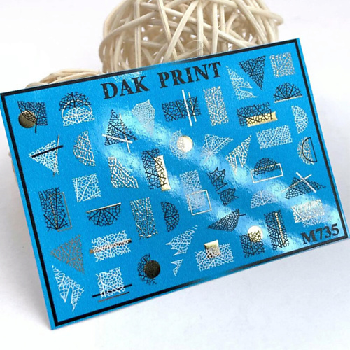 DAK PRINT Слайдер-дизайн для ногтей M735