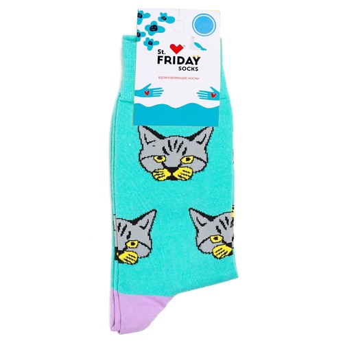 ST.FRIDAY Носки с котом Мурзик обыкновенный st friday носки в классическую полоску и носочком сердечком