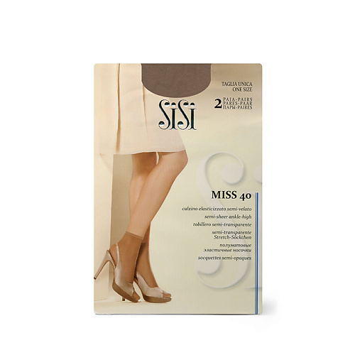 Носки SISI Носки женские  MISS 40 - 2 пары носки sisi 40 den 2 пары размер unica черный