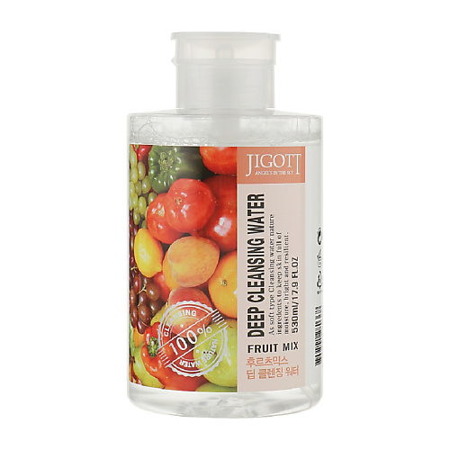 JIGOTT Очищающая вода с экстрактом фруктов 530 очищающая миццелярная вода для чувствительной кожи