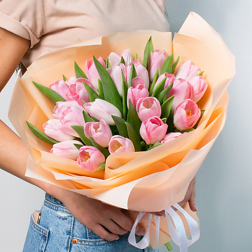 ЛЭТУАЛЬ FLOWERS Букет из розовых тюльпанов 25 шт.