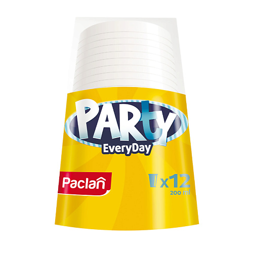 PACLAN Стакан пластиковый Party Every Day стакан пластиковый с трубочкой в форме ананаса 350 мл