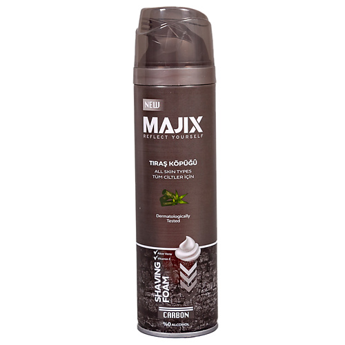 MAJIX Пена для бритья Carbon 200.0 majix пена для бритья sensitive 200 0