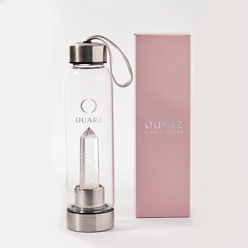 

QUARZ Бутылка с розовым кварцем для воды