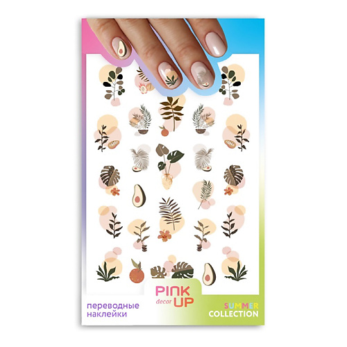 PINK UP Наклейки для ногтей DECOR 2D переводные pink up наклейки для ногтей переводные decor nail stickers