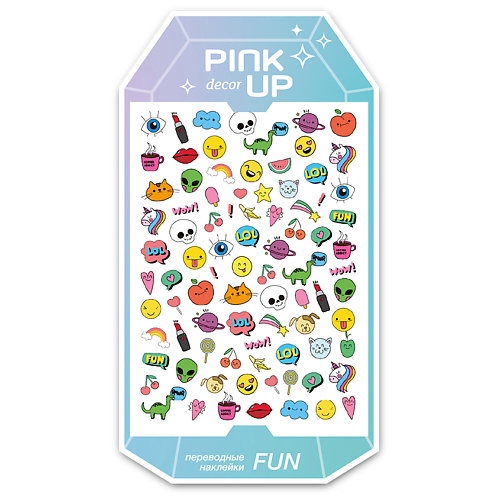 PINK UP Наклейки для ногтей DECOR FUN переводные p ink наклейки тату переводные японская девушка