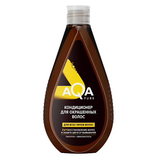 AQA PURE Кондиционер защита цвета с аминокислотами 400 pure water кондиционер для белья горная свежесть 1000