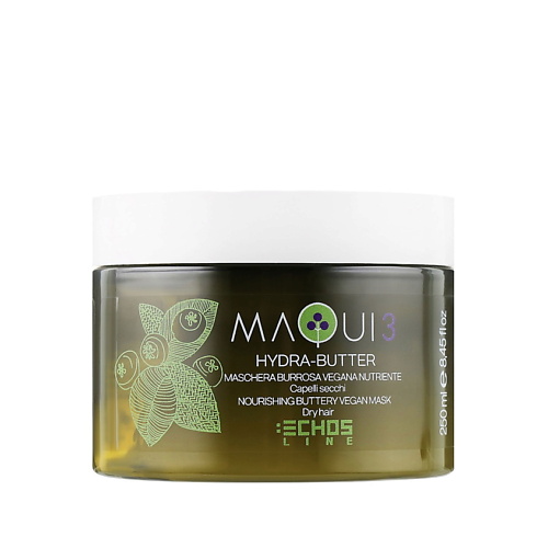 Маска для волос ECHOS LINE Натуральная маска с питательным маслом для сухих волос MAQUI 3 кондиционеры бальзамы и маски echos line маска для интенсивного питания и увлажнения seliar luxury