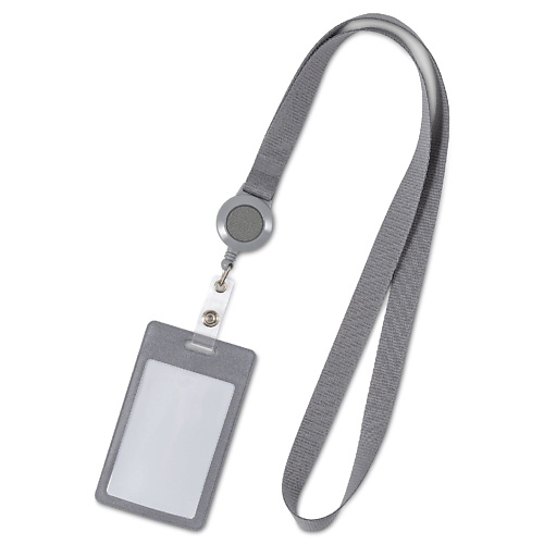 Модные аксессуары FLEXPOCKET Пластиковый карман для бейджа или пропуска на ленте с рулеткой