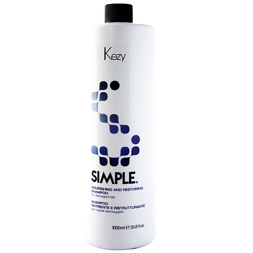 KEZY Шампунь питательный восстанавливающий для поврежденных волос SIMPLE 1000 водоотводящий желоб alcaplast simple apz9 850 с порогами для перфорированной решетки