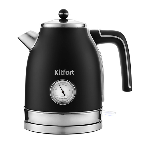KITFORT Чайник КТ-6102-1 черный с серебром