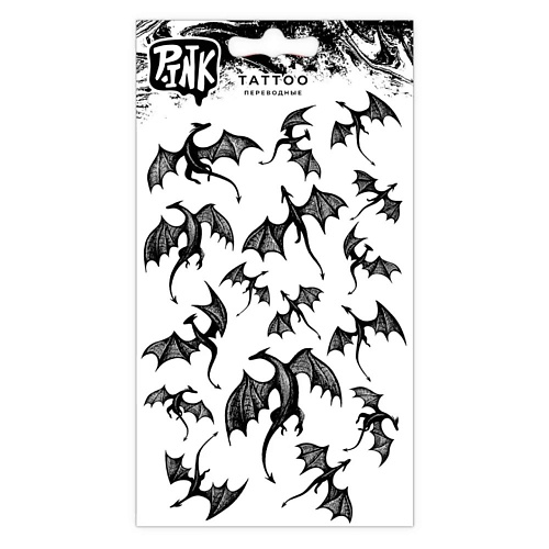 Тату P.INK Наклейки-тату переводные Драконы наборы для творчества ooly переводные татуировки рыцари и драконы