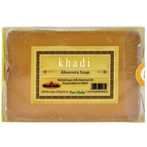 

KHADI Натуральное очищающее мыло Алоэ вера 125, Натуральное очищающее мыло Алоэ вера