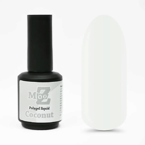 MOOZ Гель для наращивания ногтей Polygel liquid кисть для акригеля in garden плоская двусторонняя для наращивания и дизайна ногтей