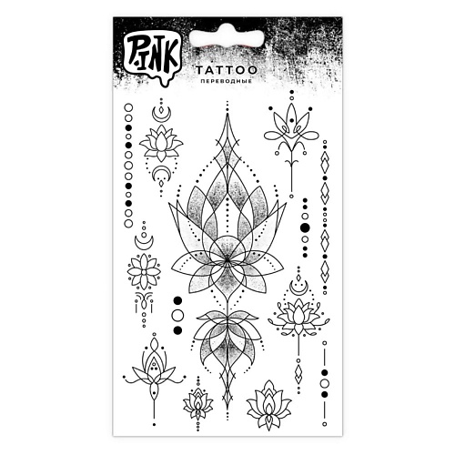 P.INK Наклейки-тату переводные Графичные цветы