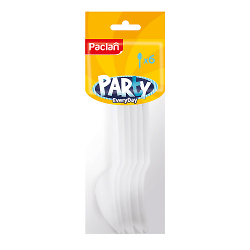 PACLAN Ложки пластиковые Party Every Day the every
