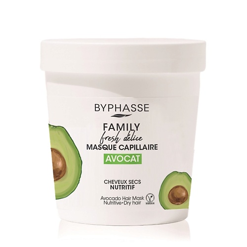 

BYPHASSE Маска для сухих волос Авокадо FAMILY FRESH DELICE 250, Маска для сухих волос Авокадо FAMILY FRESH DELICE