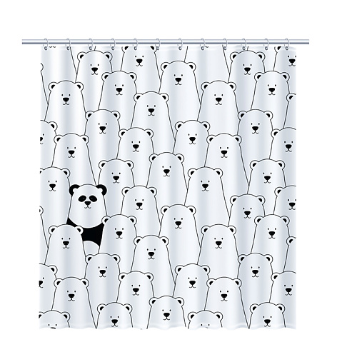 фото Fixsen "panda" шторка для ванной