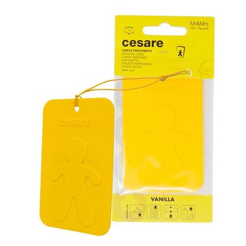 Ароматизатор MR & MRS FRAGRANCE Аромакарточка для автомобиля CESARE CARD VANILLA