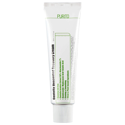 PURITO Восстанавливающий крем для чувствительной кожи Centella Unscented Recovery Cream