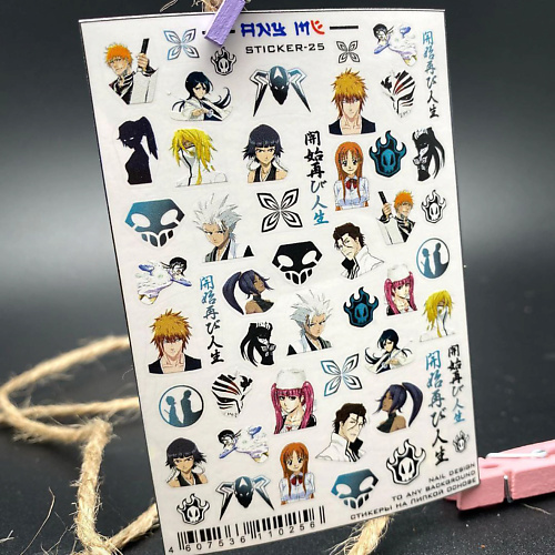 

ANY ME Наклейки для ногтей аниме. Bleach, Наклейки для ногтей аниме. Bleach