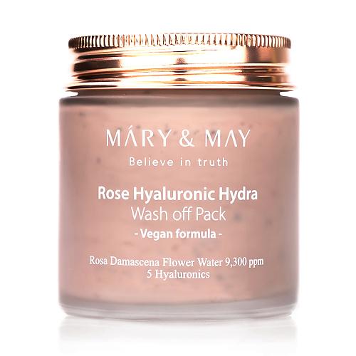 MARY&MAY Глиняная маска для лица с экстрактом розы и гиалуроновой кислотой 125 mary