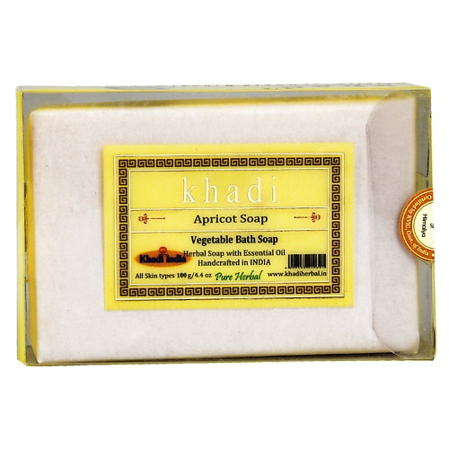 цена Мыло твердое KHADI Натуральное растительное мыло Абрикос