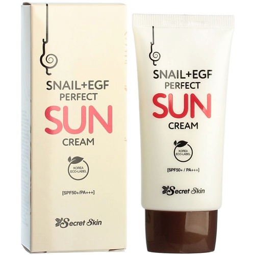 Солнцезащитные средства SECRET SKIN SNAIL+EGF PERFECT SUN CREAM Крем солнцезащитный для лица SPF 50+++ 50