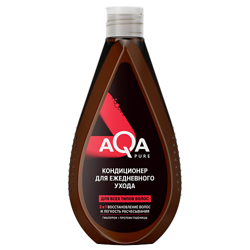 Профессиональная косметика для волос AQA PURE Кондиционер для волос увлажняющий с гиалуроном 400