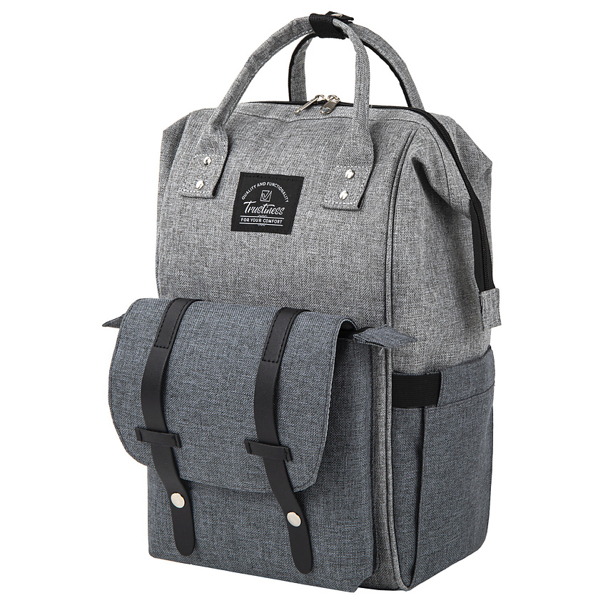 BRAUBERG | BRAUBERG Рюкзак для мамы MOMMY, крепления для коляски, термокарманы. цвет: Серый, 1 цвет, размер: 41x24x17