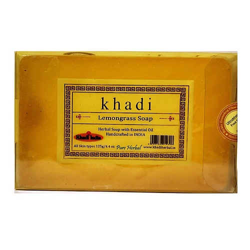 

KHADI Натуральное очищающее мыло Лемонграсс 125.0, Натуральное очищающее мыло Лемонграсс