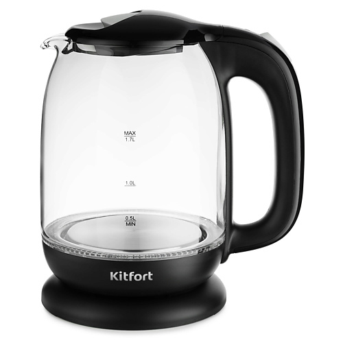 цена Чайник электрический KITFORT Чайник КТ-625-5 серый