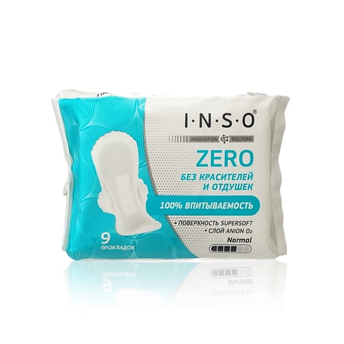 Средства для гигиены INSO Прокладки с анионовым слоем Zero Normal 9