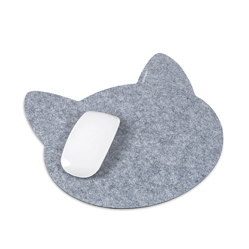 FLEXPOCKET Коврик из фетра для компьютерной мыши в форме кошки кошки мышки